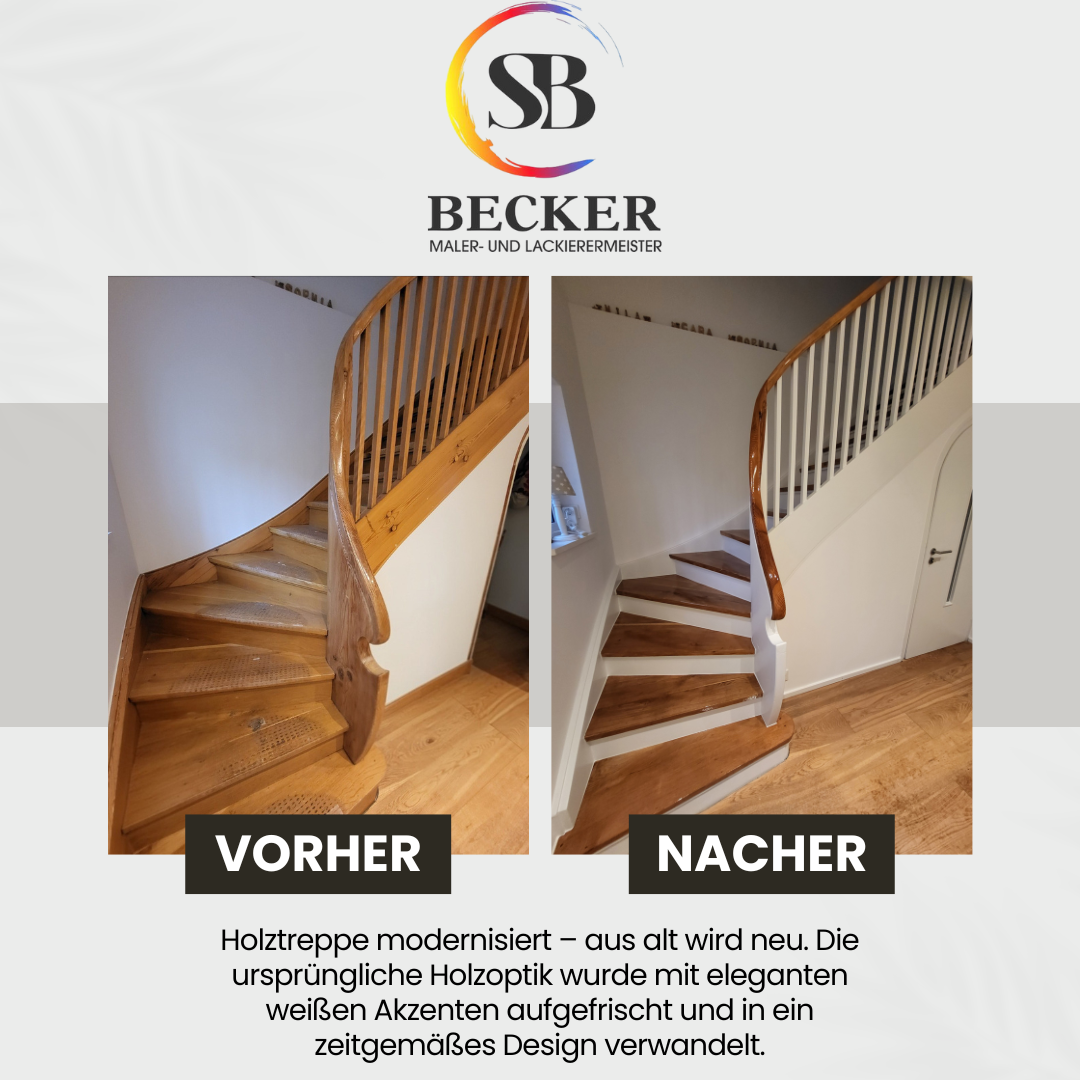 Treppen-Neugestaltung - Vorher/Nachher